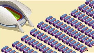 Reon and Redco partnered to build the first solar bus charging depot for the FIFA World Cup 2022.