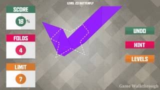 Paperama Jabara Level 23 Butterfly Walkthrough