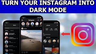 how to on dark mode in instagram