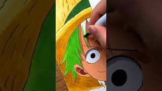 Luffy × Zoro Drawing | Rate this art 10/? #drawing #art #artist #trending #shorts #youtubeshorts