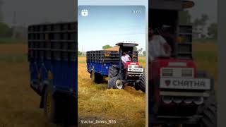 Swaraj 855 jhotta tractor fully loaded with tralla