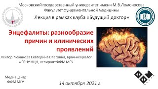 Е.О. Чеканова - Энцефалиты: разнообразие причин и клинических проявлений