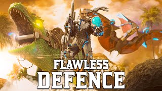 Flawlessly Defending Our Huge Base Against The Friendliest Attackers in ARK: Survival Evolved