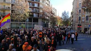 Manifestació d'Urquinaona a delegació del govern Marea pensionista Catalunya 15. 12.2018