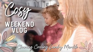 COSY VLOG | CLEANING AND LAUNDRY MOTIVATION | COOKING INSPO | MOMLIFE