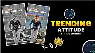 Attitude Status Editing In Alight Motion || Boys Attitude Status Video Editing || Patil Creation ||