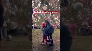 Boston seaport holiday market #america #holiday #baby #Boston #winter #Viral