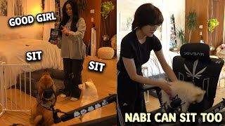 Nabi Embarrasses Miyoung | Valkyrae teaches Mika & Kaya Tricks