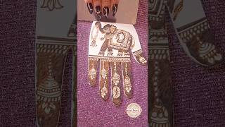 Henna scraping ASMR || Beautiful Elephant mehndi design || #tiktok #viral #asmr #shorts #mehndi