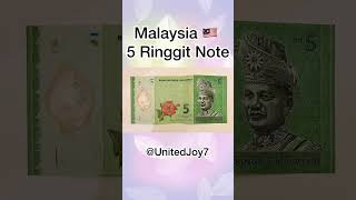 Malaysia 🇲🇾 5 Ringgit Note | Malaysia Currency Bills || United Joy