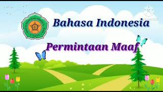 Bahasa Indonesia kelas 1 Permintaan maaf