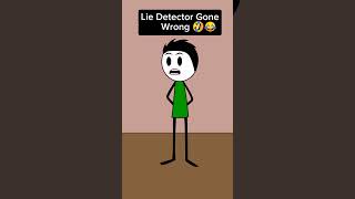 Lie Detector Gone Wrong😂🤣#fypシ゚viral #liedetector #funnyvideo #animation #marriagelife