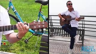 «  A bicyclette » à la guitare Filigan / Filiganın gitarada ifa etdiyi «Velosipedlə» mahnısı