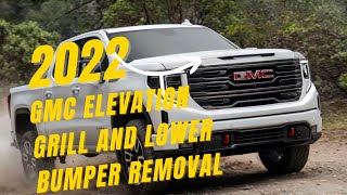 How to remove grill and upper bumper of 2022 GMC Elevation