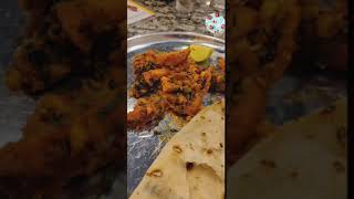 Chicken Mandi Hyderabadi Biryani - Chicken Fry Biryani Gravy Salan & French Fries #Shorts