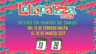 ¿Cuándo canjeo mi pulsera? | Lollapalooza Argentina