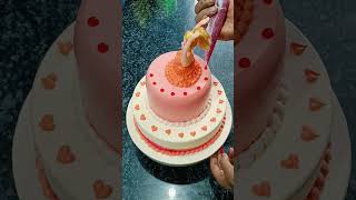 Barbie doll cake design | Doll cake decorating | #shorts #shortvideo #ytshorts #dollcake #cake