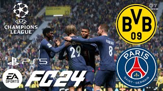 ［FC24］Jugando Champions League 2024 Semi Final Borussia Dortmund vs PSG Gameplay sin comentarios