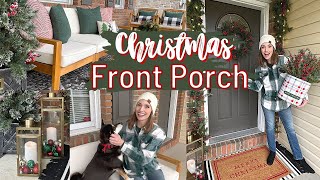 CHRISTMAS FRONT PORCH DECORATING IDEAS | LAST MINUTE CHRISTMAS DECORATE WITH ME