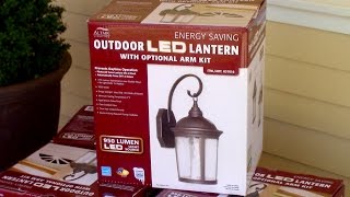 How to install Outdoor Light Fixture - Costco's Outdoor LED porch Lantern Altair 917884