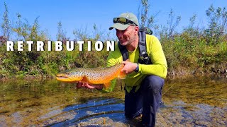 Breaking Down a TINY Brown Trout Spring Creek - PART 2 - Dave EXACTS REVENGE!