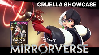 Disney Mirrorverse - Cruella De Vil (5 Star Level 50) Showcase! Animations, Talents, Special Skill!