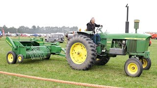 1967 John Deere 4020 Tractor and 14T Hay Baler at the 2024 Wheat and Wheels Rally