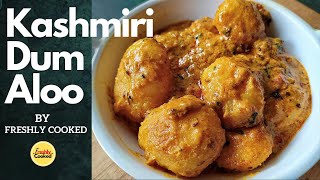 Kashmiri Dum Aloo Recipe | Aloo Dum Recipe | নিরামিষ কাশ্মীরি আলুর দম | Bengali Alur Dom Ranna |