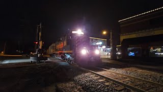 W&LE SD40-3 #3034 leads the charge as 291 rumbles into Medina Ohio! First train of 2024! 1-1-24