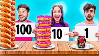 COMIENDO 100 CAPAS de COMIDA con YOUTUBERS !!