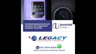 Comissionamento de um inversor de frequência variável Invertek.