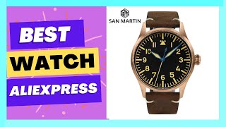 San Martin 41mm Cusn8 Bronze Pilot Watch NH35 Automatic Mechanical Men