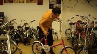 Demostration of 16" Japan Used Folding Bicycle