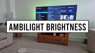 How to Adjust the Brightness of the Ambilight on a Philips Smart Television