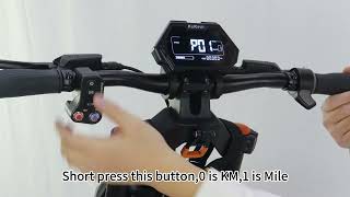 KuKirin G4 Max Kilometers miles switch