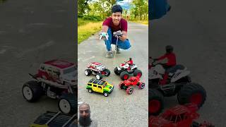 Rc quad vs rc monster car and Hummer car