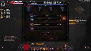 Day 832: (Worlds First) Diablo 3 100% Solo Non Seasonal Speedrun w/RoS & Necro (ENVTuber)