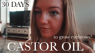 USING CASTOR OIL ON EYEBROWS FOR 30 DAYS -here is what happened (eyebrow growth & straight eyebrows)