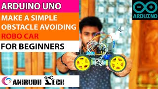 Arduino obstacles avoiding robo car for beginners.