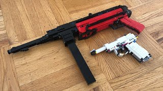 Working LEGO mp40 (Full-Auto Blowback)