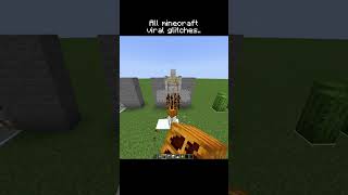 All the viral glitches in Minecraft #shorts #minecraft