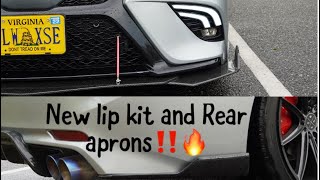 2018 Camry front lip & Apron Update