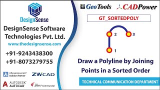 GeoTools Tutorials: Draw a polyline by joining points in a sorted order | SMARTSORT | GT_SORTEDPOLY