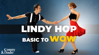 Lindy Hop - Basic-Figur einfach aber attraktiv aufgepeppt (Platzwechsel)