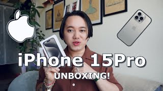 Unboxing iPhone 15 Pro || Natural Titanium