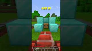 Minecraft How To Escape Crazy Traps At Different Ages😮(INSANE)😍 #minecraft #shorts