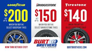 Fall Tires Savings from Burt Brothers