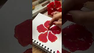 || Hibiscus Colorful Painting || #shorts #ytshorts #paintaing #oilpainting #drawingpainting