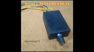 Modul spoiler nyala blitz pesawat dan kedip 3x 3x strobo / modul blitz pesawat 2 mode 12v sampai 24v