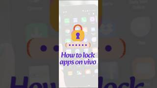 How to lock apps on vivo v21e #shortvideo  #vivo #vivophone